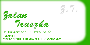 zalan truszka business card